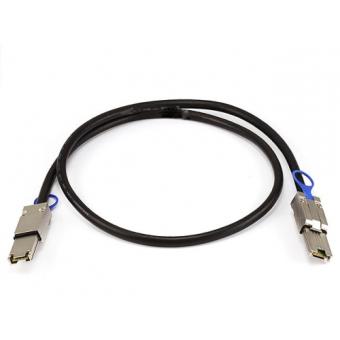 QNAP - Externes SAS-Kabel - 4x Shielded Mini MultiLane SAS (SFF-8088), 26-polig - 4x Shielded Mini MultiLane SAS (SFF-8088), 26-polig - 1 m (CAB-SAS10M-8088) 