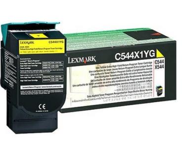 LEXMARK C544, X544 Toner gelb Extra hohe Kapazitt 4.000 Seiten 1er-Pack Rckgabe 
