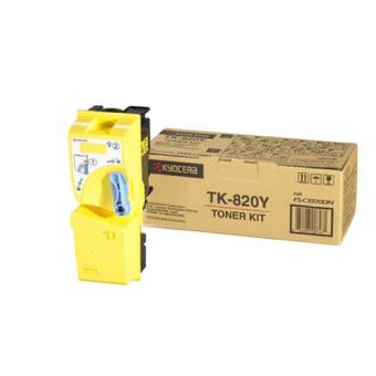 Kyocera TK 820Y - Tonerpatrone - 1 x Gelb - 7000 Seiten - fr FS-C8100DN (1T02HPAEU0) 