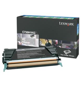 Lexmark Toner C736H1KG - Schwarz - Kapazitt: 12.000 Seiten (C736H1KG) 