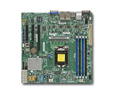 Server MB Super Micro 1xLGA 1151/mATX/4x1Gb LAN  X11SSH-LN4F ohne OS 