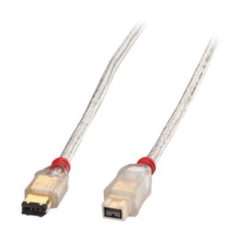 Lindy Premium - IEEE 1394-Kabel - FireWire, 6-polig (M) - 9 PIN FireWire 800 (M) - 10,0m (IEEE 1394b) - geformt - durchsichtig (30770) 