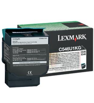 Lexmark Toner C546U1KG - Schwarz - Kapazitt: 8.000 Seiten (C546U1KG) 