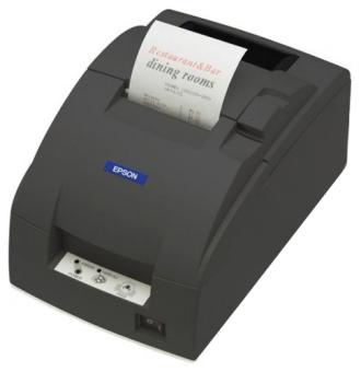 EPSON TM-U220D, LPT, schwarz Bondrucker, Nadeldruck, Medienbreite (max): 76mm, Geschwindigkeit (max.): 6lps, Parallel, ESC/POS, inkl.: Netzteil, separat bestellen: Netzkabel, Farbe: schwarz (C31C518052) 