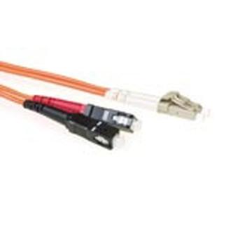 ACT 50 meter LSZH Multimode 50/125 OM2 fiber patch cable duplex with LC and SC connectors. Lc-sc 50/125 om2 duplex 50.00m (RL8550) 