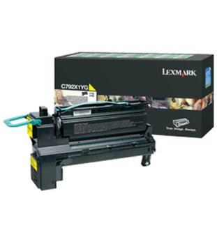 Lexmark - Tonerpatrone - Besonders hohe Ergiebigkeit - 1 x Gelb - 20000 Seiten - LCCP, LRP - fr C792de, 792dhe, 792dte, 792e (C792X1YG) 