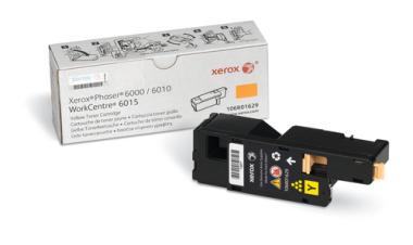 Xerox - Tonerpatrone - 1 x Gelb - 1000 Seiten - fr Phaser 6000, 6010, 6010N, WorkCentre 6015B, 6015N, 6015NI (106R01629) 