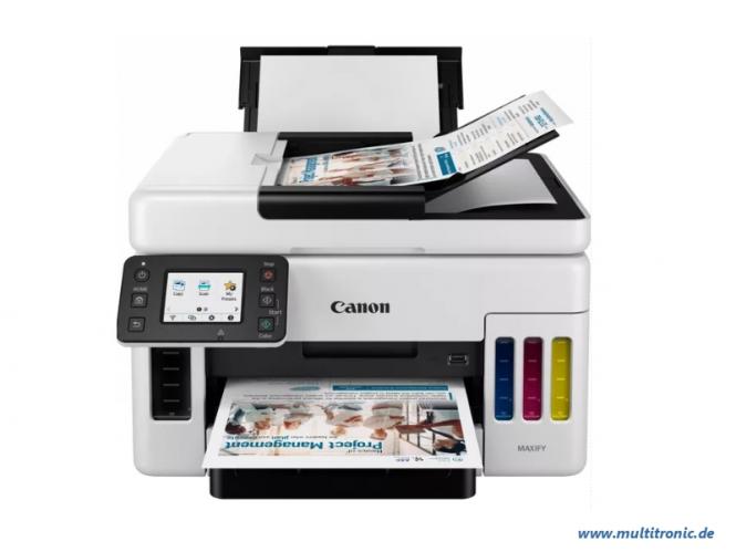 T Canon MAXIFY GX6050 600 x 1200 DPI - A4 Duplex USB LAN WiFi - Refillable 