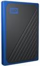 WD My Passport Go WDBMCG0010BBT - SSD - 1TB - extern (tragbar) - USB3.0 - black with cobalt trim (WDBMCG0010BBT-WESN) 