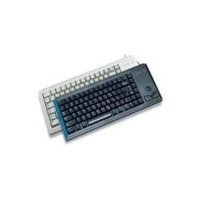 Cherry Slim Line G84-4400 - Tastatur - USB - 83 Tasten - Trackball - Hellgrau - US-Layout (G84-4400 LUBUS-0) 