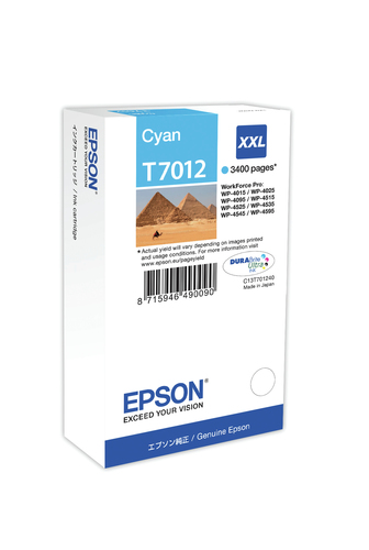 Epson T7012 Tinte XXL Cyan 