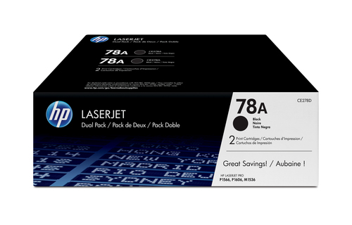 HP 78A LaserJet Original Toner schwarz Standardkapazitt 2.100 Seiten 2er-Pack 