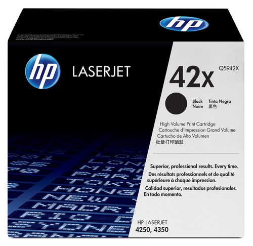 HP Toner Q5942X (42X) - Schwarz - Kapazitt: 20.000 Seiten (Q5942X) 