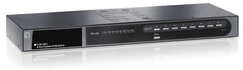 LevelOne ViewCon KVM-0831 Combo KVM Switch - KVM-Switch - USB - 8 x KVM port(s) - 1 lokaler Benutzer - Desktop 