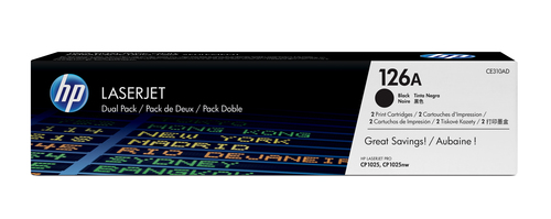 HP CE310AD Toner Schwarz 