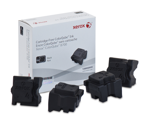 Xerox - 4 - Schwarz - feste Tinten - fr ColorQube 8700, 8700_AS, 8700S, 8700X, 8700XF (108R00999) 
