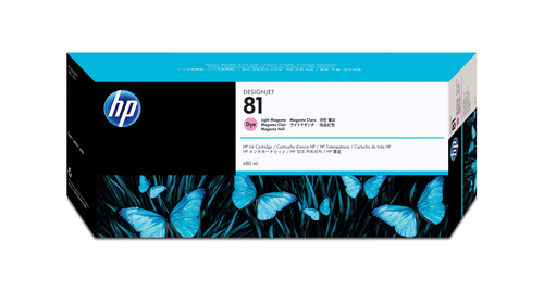 Hewlett-Packard HP 81 - Druckerpatrone - 1 x hell Magenta (C4935A) 