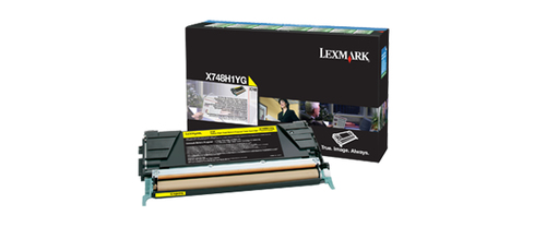 Lexmark - Hohe Ergiebigkeit - Gelb - Original - Tonerpatrone LCCP, LRP - fr X748de, 748dte (X748H1YG) 