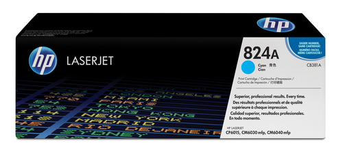 HP 824A Colour LaserJet Original Toner cyan Standardkapazitt 21.000 Seiten 1er-Pack 
