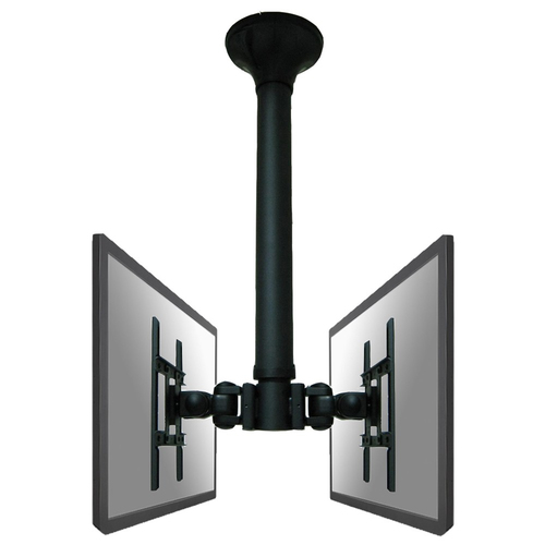NewStar FPMA-C200D - Deckenhalterung fr 2 LCD-Displays (neig- und schwenkbar) - Schwarz - Bildschirmgre: 25.4-102 cm (10 Zoll-40 Zoll) 