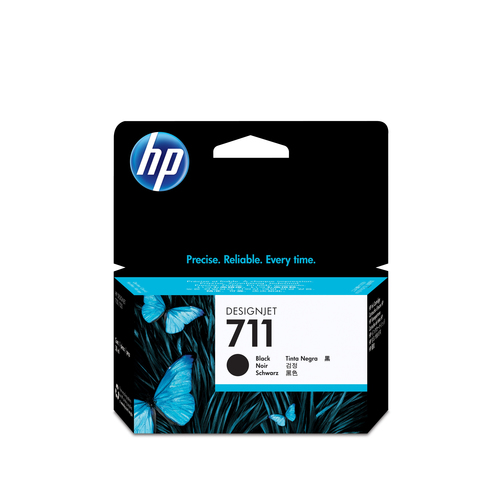 Hewlett-Packard HP 711 - Schwarz - Original - Tintenpatrone - fr DesignJet T120 ePrinter, T520 ePrinter (CZ129A) 