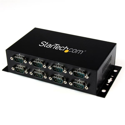 StarTech.com 8 Port USB to DB9 RS232 Serial Adapter Hub - Serieller Adapter - USB2.0 - RS-232 - 8 Anschlsse - Schwarz (ICUSB2328I) 