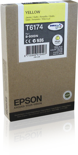 Epson T6174 - Mit hoher Kapazitt - Gelb - Original - Tintenpatrone - fr B 500DN, 510DN 