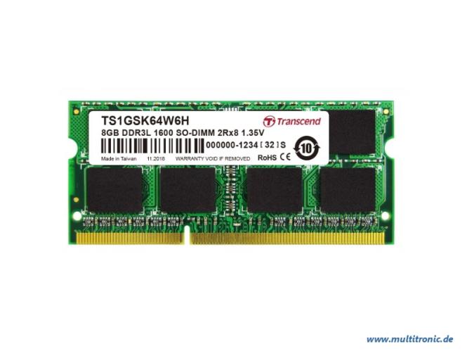 Transcend DDR3L 8GB 1600MHz S0-DIMM RAM fr Notebook 
