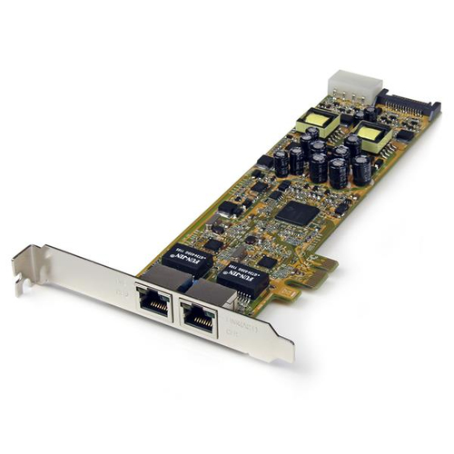 StarTech.com Dual Port PCI Express Gigabit Netzwerkkarte - PCIe PoE/PSE NIC Server Adapter - Netzwerkadapter - PCIe - Gigabit Ethernet x 2 (ST2000PEXPSE) 