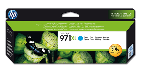 TIN HP # 971XL CN626AE CYAN 