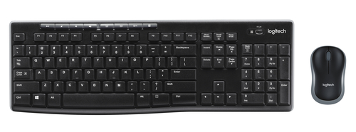 Logitech MK270 Wireless Desktop Spanisches Layout schwarz 