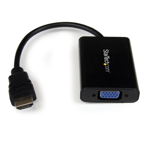 Startech HDMI zu VGA Adapter mit USB micro-B + Audio St./Bu. schwarz 