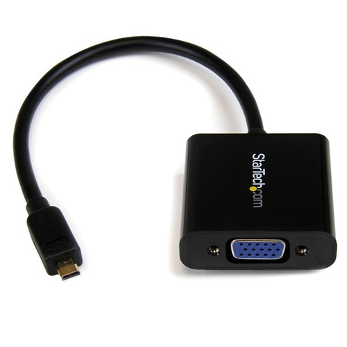 StarTech.com Micro-HDMI auf VGA-Adapter/Konverter fr Smartphones/Ultrabook/Tablet - 1920x1080 - Videokonverter - Schwarz (MCHD2VGAE2) 