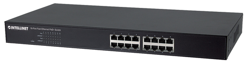 Intellinet Switch 16x FE Rackmount PoE+ 