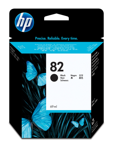 HP 82 Original Tinte schwarz hohe Kapazitt 69ml 1er-Pack 