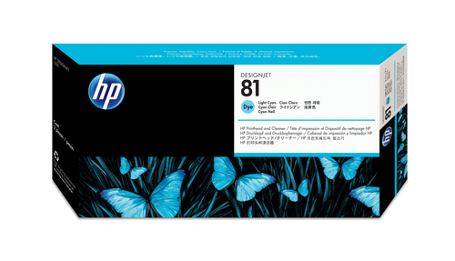 Hewlett-Packard HP - Druckkopf mit Reiniger - 1 x hell Cyan (C4954A) 