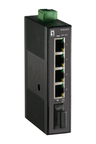 LevelOne Switch  4x FE IES-0510 1xSC 