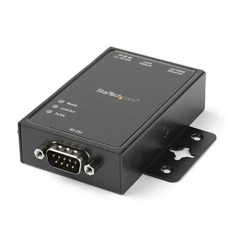 StarTech.com 1 Port RS232 auf IP Ethernet Gerteserver - Seriell IP Konverter - Aluminium - Gerteserver - 10Mb LAN, 100Mb LAN, RS-232 - AC 100/230 V - Schienenmontage mglich (NETRS2321P) 