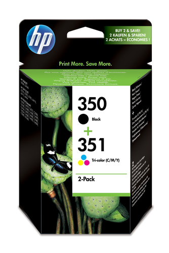 Hewlett-Packard HP 350/351 - Druckerpatrone - 1 x Schwarz, Farbe (Cyan, Magenta, Gelb) (SD412EE) 