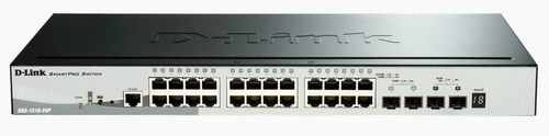 Switch 440mm D-Link DGS-1510-28P   2*SFP+/2*SFP/24*GE PoE retail 