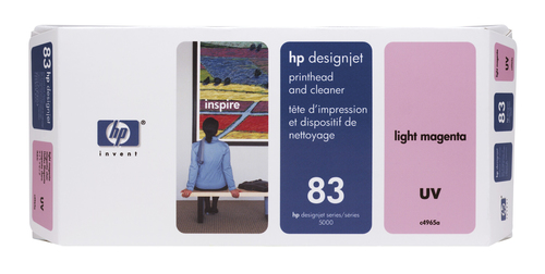 Hewlett-Packard HP 83 - Druckkopf mit Reiniger - 1 x hell Magenta (C4965A) 
