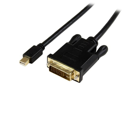 StarTech.com Mini DisplayPort to DVI Active Adapter Cable - DisplayPort-Kabel - Mini DisplayPort (M) - DVI-D (M) - 1,8m - aktives Kabel (Signalregenerierung) - Schwarz (MDP2DVIMM6BS) 