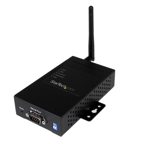 StarTech.com 1 Port Industrial RS-232 / 422 / 485 Serial to IP Ethernet Wireless Device Server with Redundant Power - Gerteserver - 10Mb LAN, 100Mb LAN, RS-232, RS-422, RS-485 - 802,11b/g - Gleichstrom (NETRS232485W) 