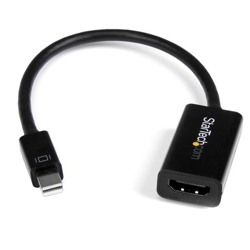 StarTech MDP2HD4KS miniDisplayPort Adapter 1x miniDP 1.2 Stecker auf 1x HDMI 1.4 A-Buchse, schwarz 