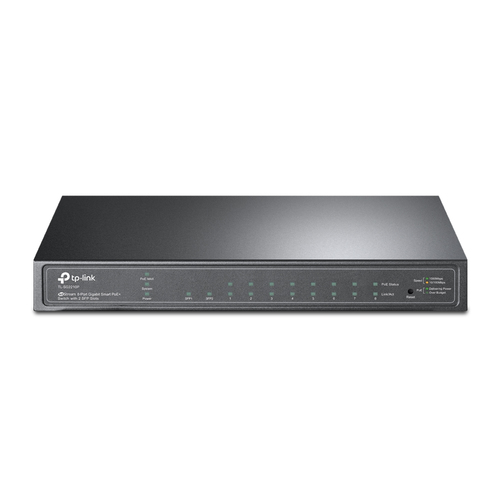 TP-Link TL-SG2210P 8-Port Gigabit Smart PoE Switch with 2 SFP Slots - Switch - managed - 8 x 10/100/1000 + 2 x SFP - Desktop - PoE (53 W) 
