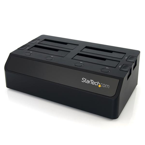 StarTech.com USB3.0 to 4-Bay SATA 6Gbps Hard Drive Docking Station w - UASP &amp; Dual Fans - 2,5/3.5 Zoll SSD / HDD Dock - Speichergehuse - 4 Schchte (SATA-600) (SDOCK4U33) 