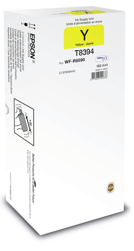 Epson T8394 - 192.4 ml - Gelb - Nachflltinte - fr WorkForce Pro R8590 D3TWFC, WF-R8590, WF-R8590 D3TWFC, WF-R8590DTWF 