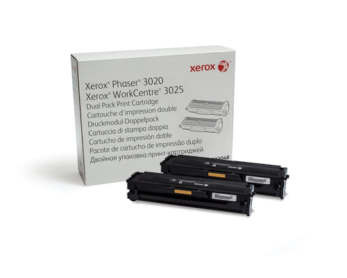 Xerox - 2er-Pack - Schwarz - Original - Tonerpatrone - fr Phaser 3020/BI, 3020V_BI, WorkCentre 3025_NI, 3025V_BI, 3025V_NI 