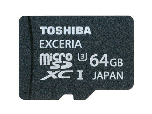 Toshiba EXCERIA - Flash-Speicherkarte - 64 GB - UHS Class 3 - micro SDHC 