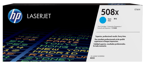 HP 508X Tonerkartusche cyan 9.500 Seiten hohe Kapazitt 